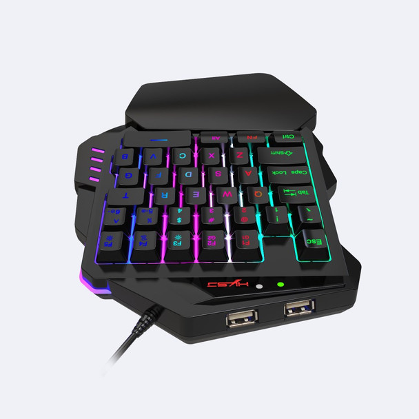 HXSJ V500 35 Keys One Handed Gaming Keyboard RGB Backlit Keyboard
