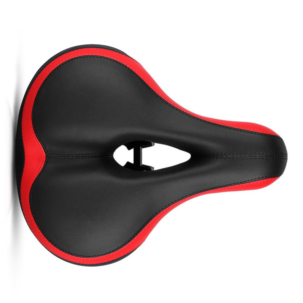 Reflective Seat Bicycle Seat Bicycle Saddle Seat(Black Red)