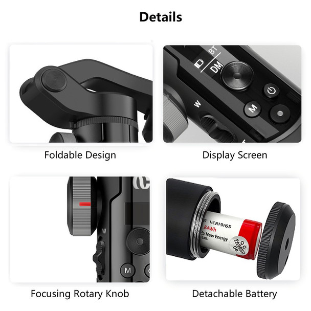 AOCHUAN SMART XR 3-Axis Handheld Smartphone Gimbal Foldable Pocket Size Stabilizer VLOG Video Gimbal