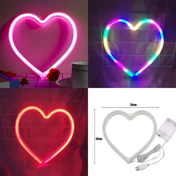 Neon LED Modeling Lamp Decoration Night Light, Power Supply: USB(Colorful Flamingo)