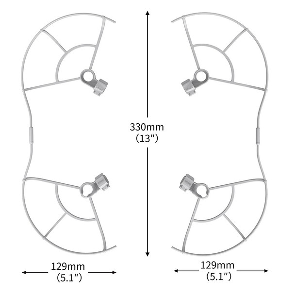 STARTRC 1110889 Propeller Guard for DJI Mini 3 Pro Drone Anti-collision Integrated Bumper Blade Protective Cover