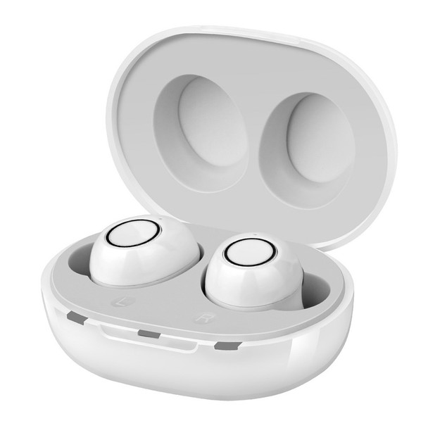 A39 TWS Hearing Aids for Seniors, Rechargeable Noise Cancelling Earbuds Gifts for Elder - White