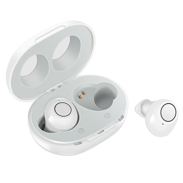 A39 TWS Hearing Aids for Seniors, Rechargeable Noise Cancelling Earbuds Gifts for Elder - White