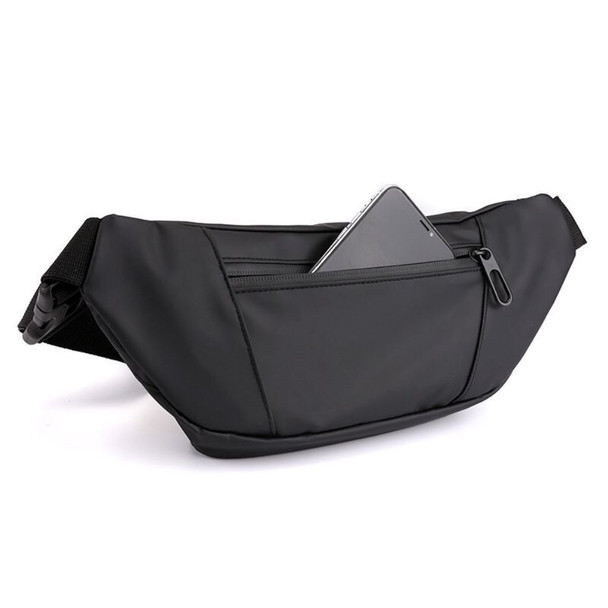 Large Capacity Sports Fanny Pack Waist Chest Bag for Jogging Cycling Hiking - Black