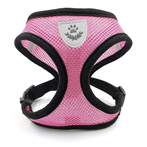 Pet Chest Strap Small Medium Dog Cat Breathable Dog Walking Vest, Size: M Chest Back(Pink)