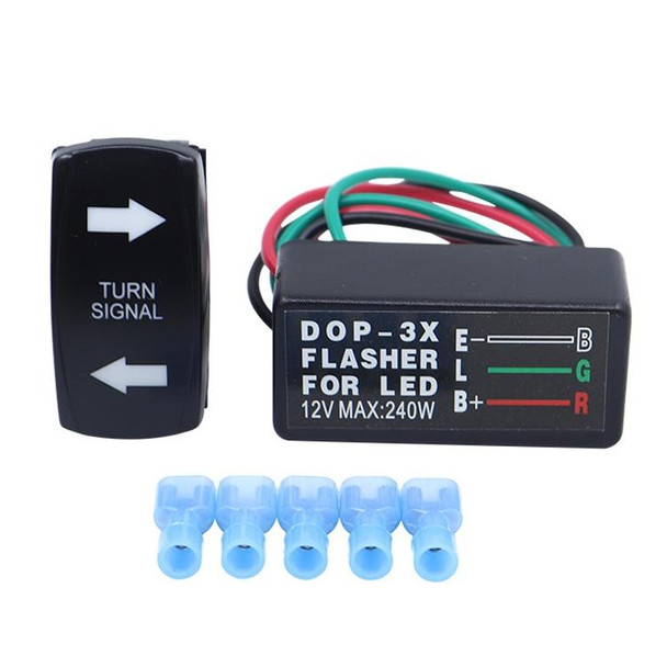 3 In 1 DOP-3X Motorcycle Flash LED Turning Light Controller