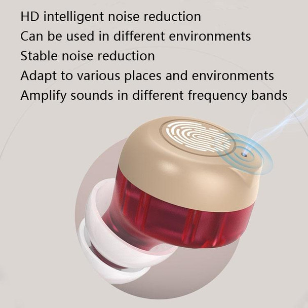 Older Young Sound Amplifier Sound Collector Hearing Aid(White )