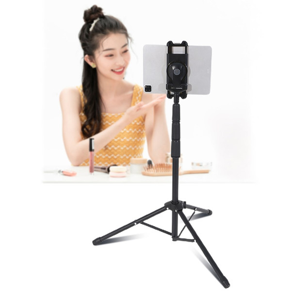 JY306V8 Tablet Tripod Stand for 4.7''-12.9'' Tablets and Phones Height Adjustable Stand Holder 360-degree Rotating Mount Stand