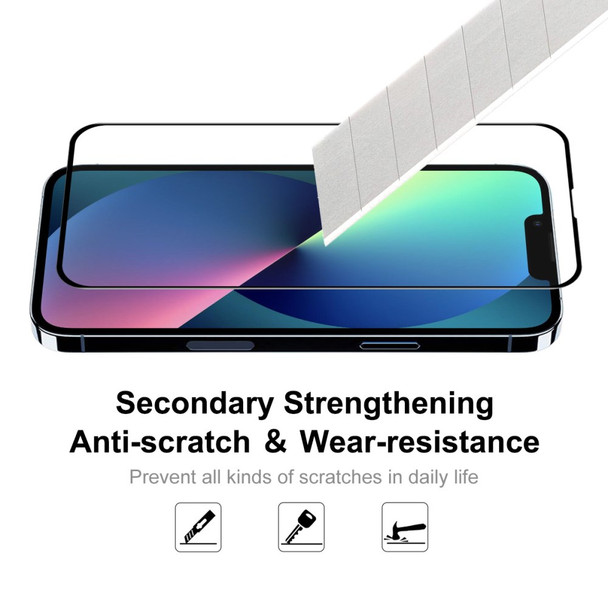 ENKAY HAT PRINCE for iPhone 13 / 13 Pro / 14 6D Silk Printing Anti-scratch Full Glue Wear-resistant HD Full-screen Tempered Glass Screen Protectors