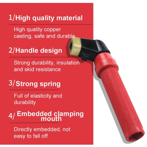 Welding Pliers Welding Machine Full Copper Welding Electrode Holder with Insulated Handle