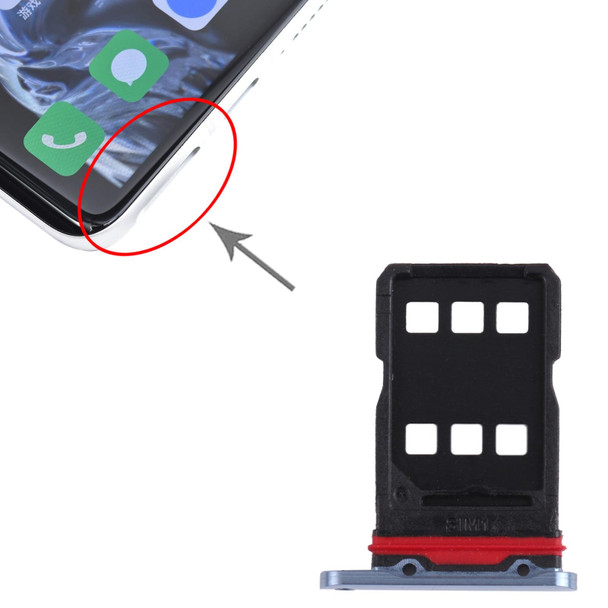 SIM Card Tray + SIM Card Tray for Meizu 18 Pro(Blue)