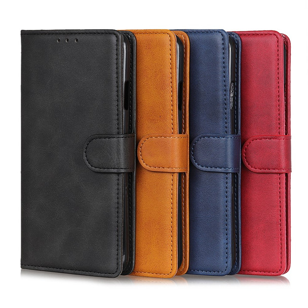 Premium Magnetic Closure Stand Function Folio PU Leather Wallet Flip Cover Inner Soft TPU Case for OnePlus Nord 2 5G - Black