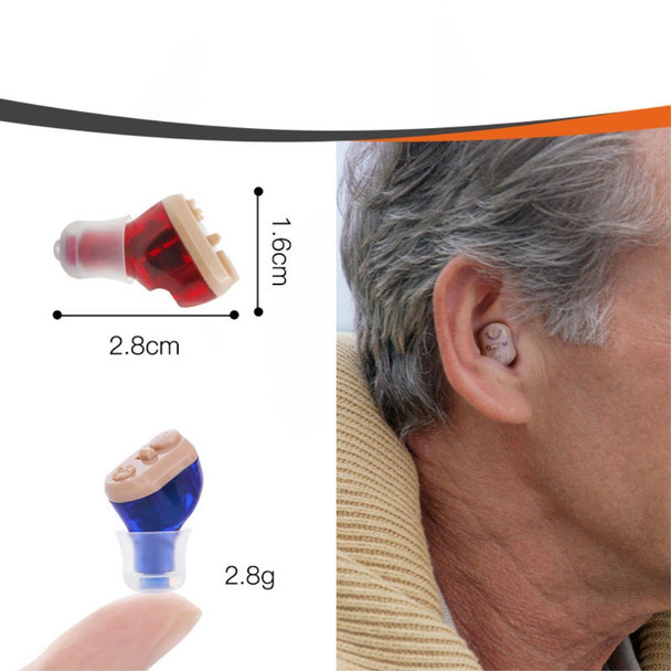 Hearing Aid for Seniors and Adults Rechargeable Hearing Aid Invisible Hearing Amplifier Sound Amplifier - Blue