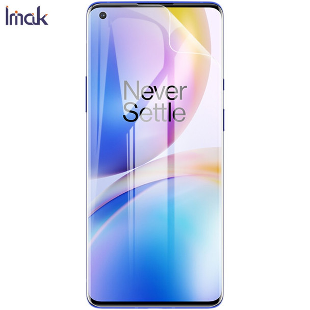 2PCS/Set IMAK Soft Clear Hydrogel Film III Full Coverage HD Screen Protector for OnePlus 8 Pro