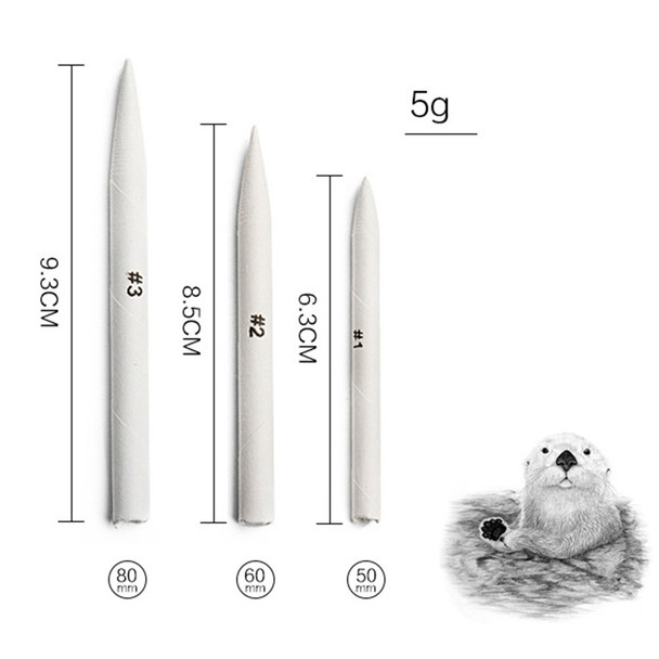 20111808 8Pcs Sketch Paper Sandpaper Pencil Sharpen Drawing Sketch Pen Blending Smudge Stick Sketch Art Drawing Pen Tools