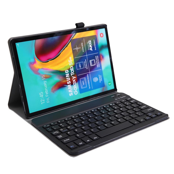 A610 - Galaxy Tab S6 Lite 10.4 P610 / P615 (2020) Bluetooth Keyboard Tablet Case with Stand & Elastic Pen Band(Black)