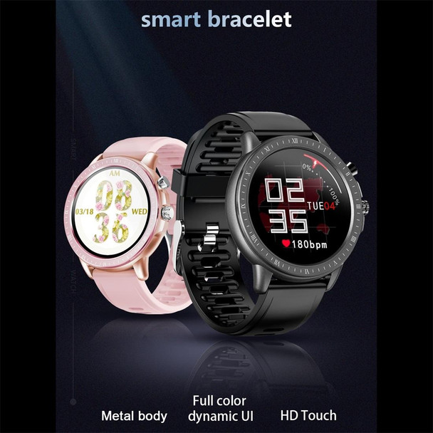 S02 1.3 inch IPS Color Full-screen Touch Smart Watch, Support Weather Forecast / Heart Rate Monitor / Sleep Monitor / Blood Pressure Monitoring(Black)
