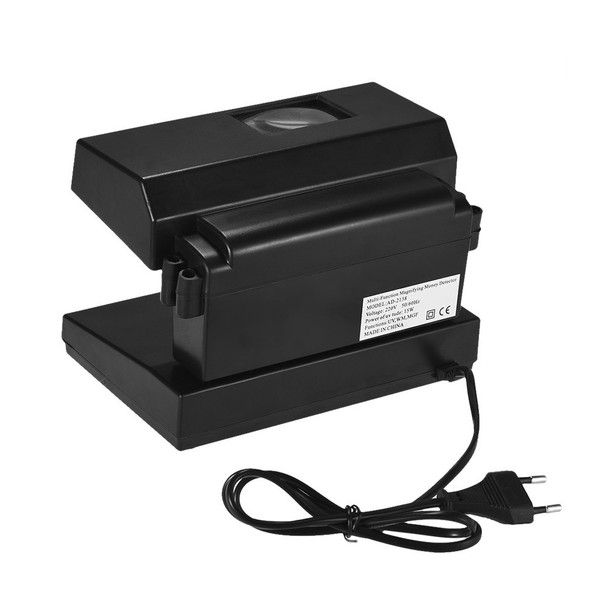 Money Counter Machine UV and Watermark Counterfeit Bill Detector for USD EURO POUND - EU Plug