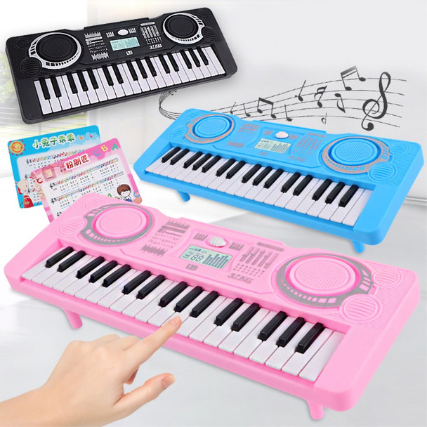 0815 37 Keys Electronic Piano Keyboard Battery Powered Musical Instrument Kids Gift - Pink