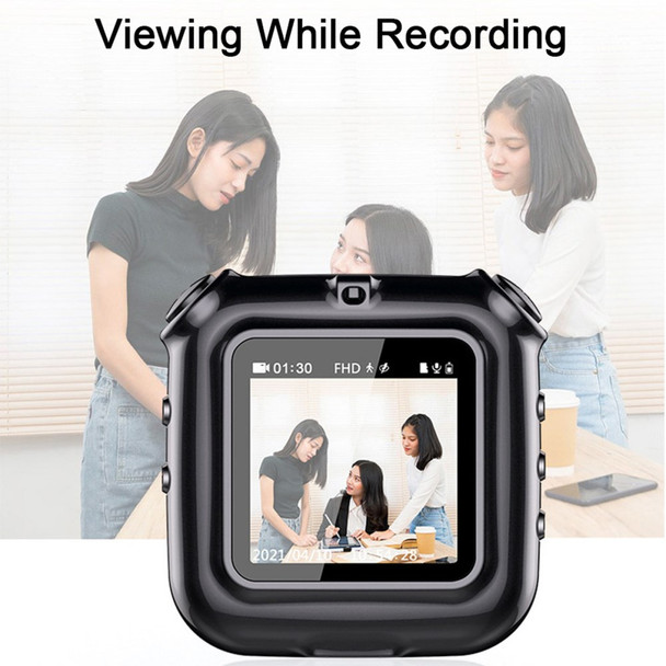 V9 8GB Mini Video Voice Photo Recorder Back Clip Design 1080P HD Camcorder Audio Recorder with Screen