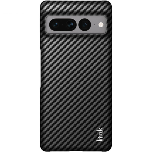 IMAK Ruiyi Series for Google Pixel 7 Pro 5G Carbon Fiber Texture Anti-drop Phone Case PU Leather Coated PC Back Cover