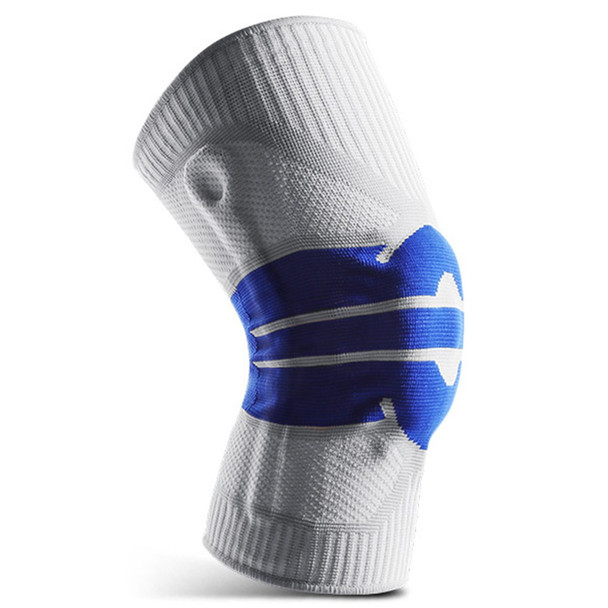 KYNCILOR AB058 Breathable Knee Support Brace Silicone Kneecap for Running Riding Basketball 1/Pc Elastic Knitted Knee Protective Pads - Sapphire/L