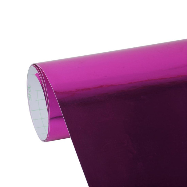 1.52m  0.5m Electroplating Car Auto Body Decals Sticker Self-Adhesive Side Truck Vinyl Graphics(Magenta)