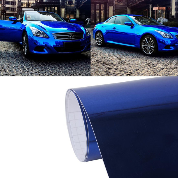 1.52m  0.5m Electroplating Car Auto Body Decals Sticker Self-Adhesive Side Truck Vinyl Graphics(Blue)