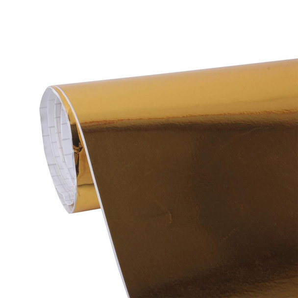 1.52m  0.5m Electroplating Car Auto Body Decals Sticker Self-Adhesive Side Truck Vinyl Graphics(Gold)