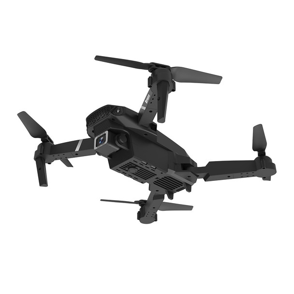 E525 4K HD Camera RC Quadcopter Foldable RC Drone WiFi FPV RC Helicopter Drone Toy - Black