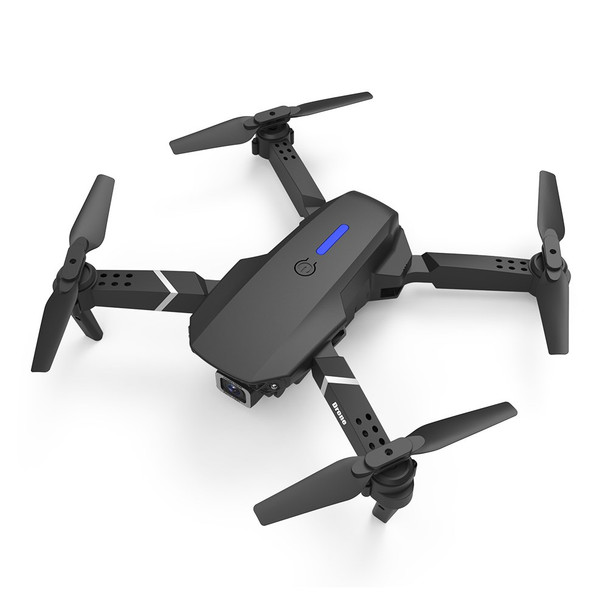 E525 4K HD Camera RC Quadcopter Foldable RC Drone WiFi FPV RC Helicopter Drone Toy - Black