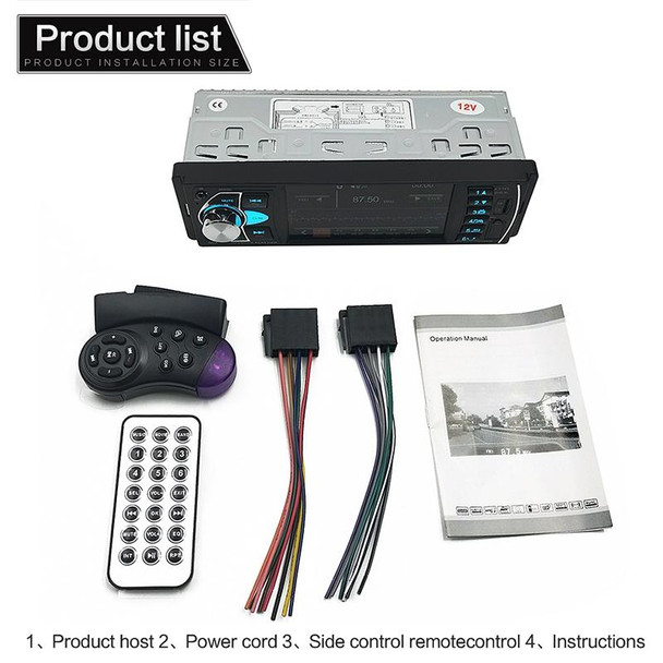 SWM-4022D HD 4.1 inch 12V Universal Car Radio Receiver MP5 Player, Support FM & Bluetooth & TF Card with Remote Control