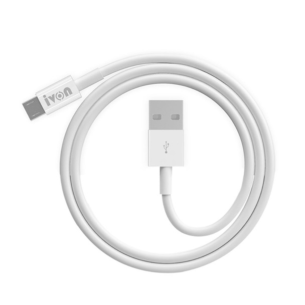 IVON CA70 2m Micro USB Fast Charging Fast Data Transmission Cable TPE No-Winding Cable Cord