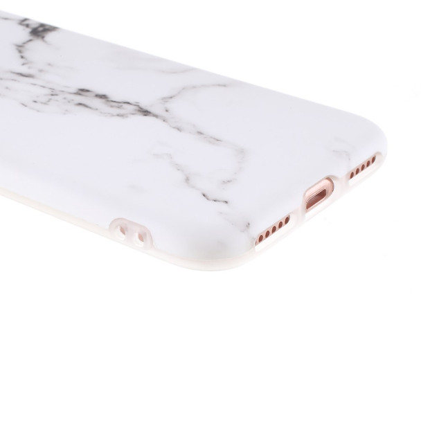 Marble Pattern IMD TPU Phone Case for iPhone SE (2020)/SE (2022)/8/7 - White