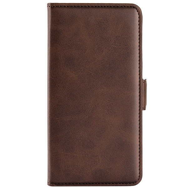 For Honor 70 Pro 5G PU Leather Wallet Stand Case Dual Magnetic Clasp Protect Shockproof Inner TPU Flip Cover - Brown