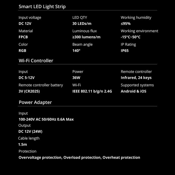 SONOFF L2 5m Smart RGB LED Light Strip Waterproof Decorative Light with Remote Control