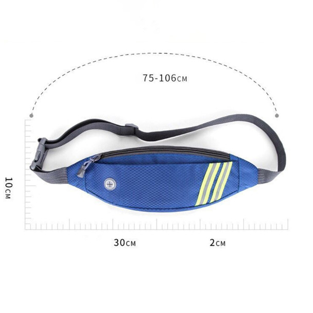 Sports Fanny Pack Waist Chest Bag for Jogging Cycling Hiking - Black