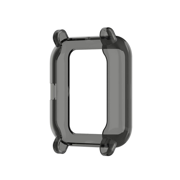 Amazfit Bip Lite Version 1S / Bip S Transparent TPU Watch Protective Case(Transparent Black)