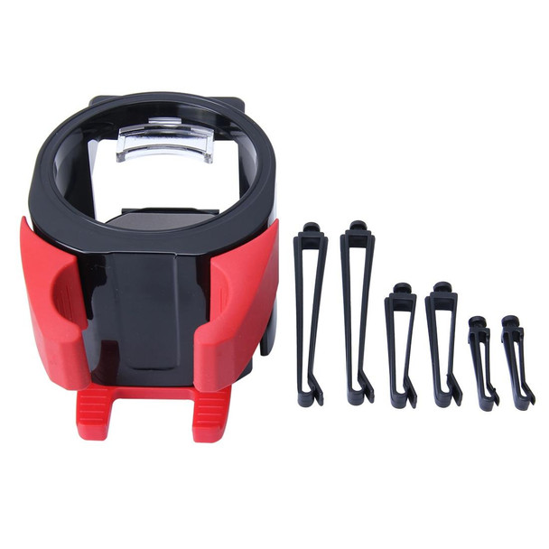 SHUNWEI SD-1027 Car Auto Multi-functional ABS Air Vent Drink Holder Bottle Cup Holder Phone Holder Mobile Mount (Red)