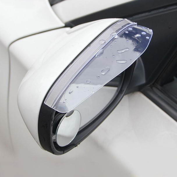 1 Pair Car Rearview Mirror Rain Blades Car Back Mirror Eyebrow Rain Cover Car Rearview Mirror Eyebrow Covers Flexible Protection Rainproof Decoration Accessories(Transparent)