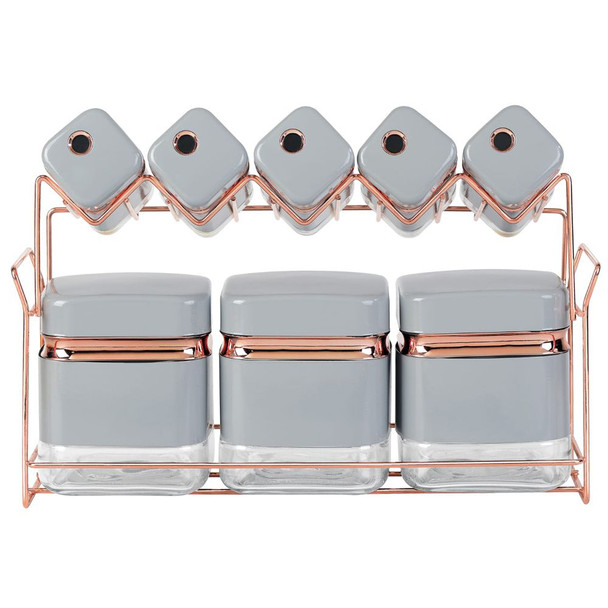 8 Piece Canisters Set with Stand