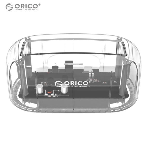 ORICO 6139U3-CR Transparent USB 3.0 to SATA 3.0 HDD Docking Station - US Plug