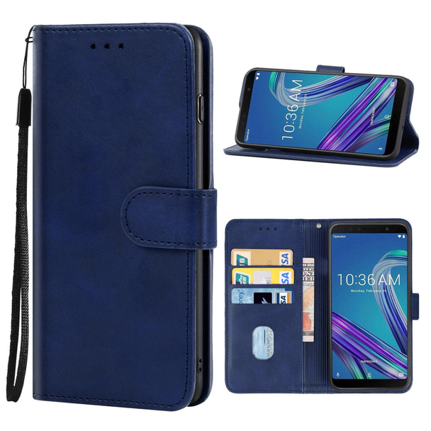 Leather Phone Case - Asus Zenfone Max Pro ZB602KL(Blue)