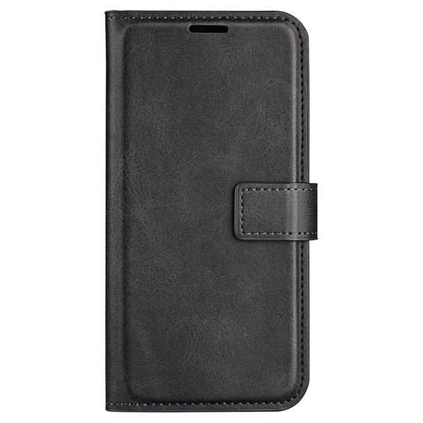 For Xiaomi Redmi Note 11 4G (Qualcomm) / Redmi Note 11S 4G Full Protection Textured PU Leather Wallet Case Stand Magnetic Folio Phone Cover - Black