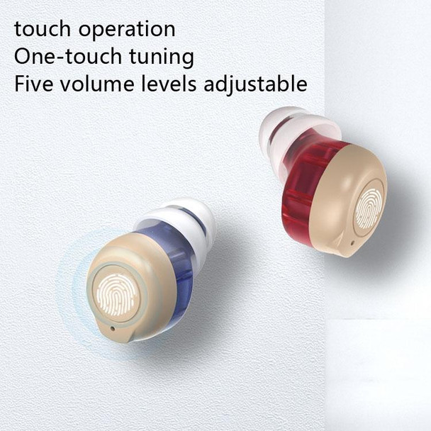 Older Young Sound Amplifier Sound Collector Hearing Aid(Red Blue)