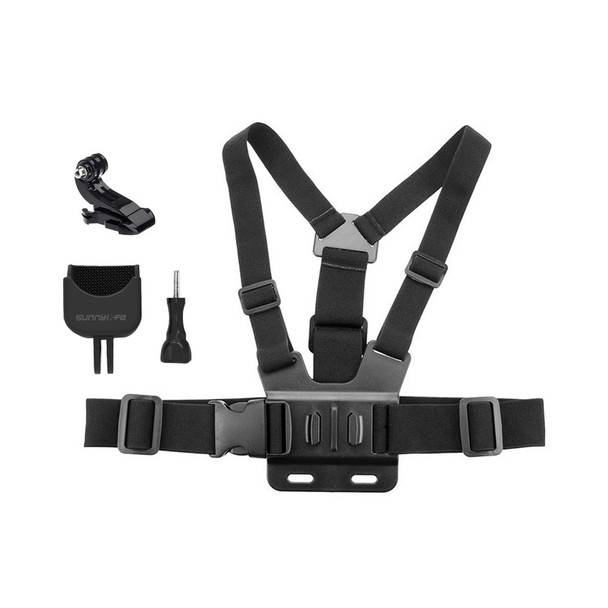 SUNNYLIFE OP-Q9177 for DJI OSMO POCKET/POCKET 2 Adjustable Chest Mount Elastic Chest Strap Action Camera Body Belt