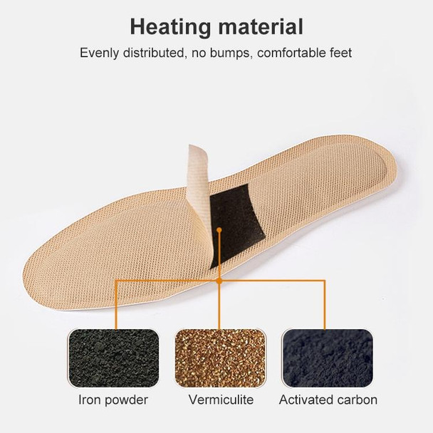 10 PCS 013 Self-heating Insoles Disposable Warm Shoe Paste Pads - Women(Skin Color)