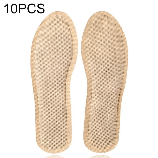 10 PCS 013 Self-heating Insoles Disposable Warm Shoe Paste Pads - Women(Skin Color)