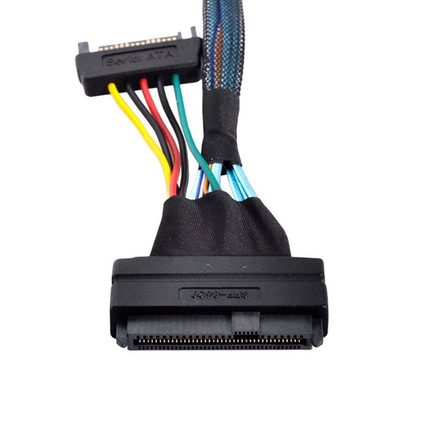 SF-017 50cm Oculink SFF-8611 to U.2 U.3 SFF-8639 NVME PCIe PCI-Express SSD Cable for Mainboard SSD