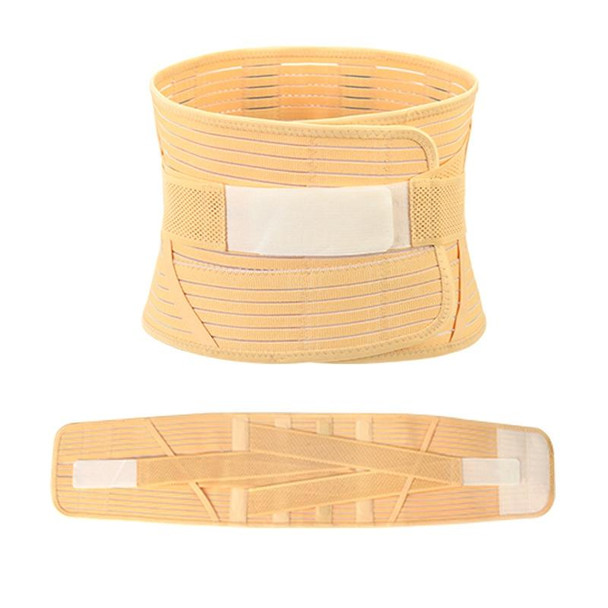 2 PCS Breathable Waist Belt Steel Plate Support Waist Fixed Lumbar Support Sports Waist Belt, Specification: XXL